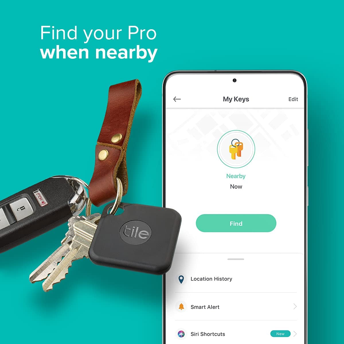 Pro (2020) 2-Pack - High Performance Bluetooth Tracker, Keys Finder and Item Locator for Keys, Bags, and More; 400 Ft Range, Water Resistance and 1 Year Replaceable Battery